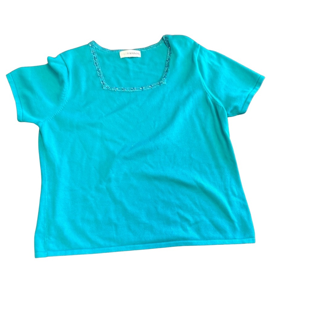 SagHarbor Short Sleeve Shirt - Turquoise
